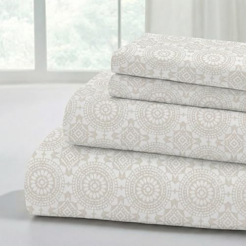 Modern Threads Printed 3-Piece Extra Soft Bedding Sheets & Pillowcase Set by ModernThreads