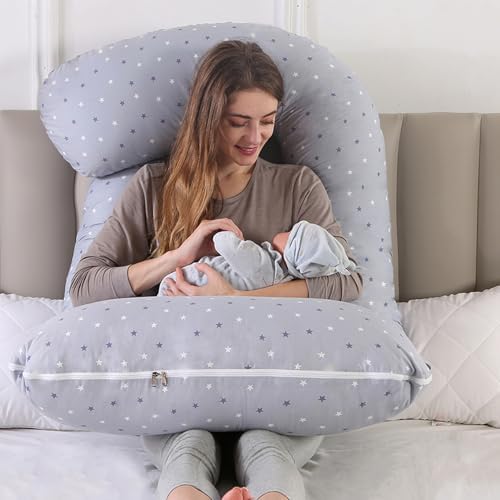 Pregnant Pillows for Sleeping, 70 Inch u Shaped Pillow Maternity Pillow - Image 7