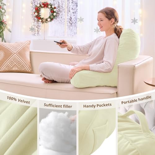 Sasttie Reading Pillow for Bed, Back Pillow for Sitting Up - Image 5