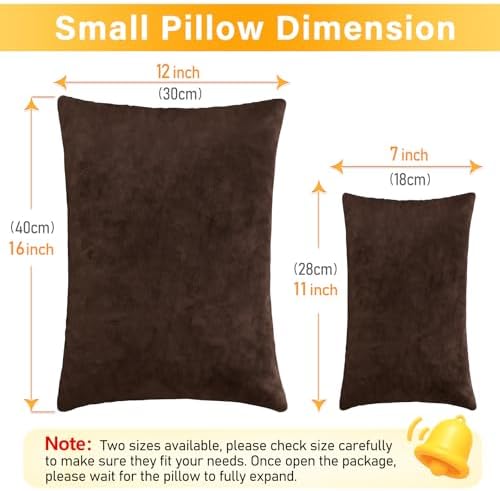 1 MIDDLE ONE 2 Pack Small Pillow, 16 X 12 Inches, Memory Foam Mini Pillow - Image 2