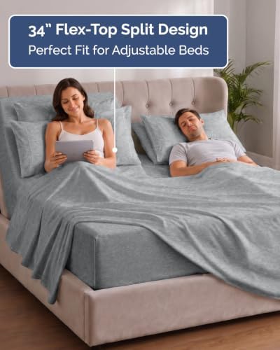 Extra Deep Flex Top Split Head King Sheet Set - Image 3