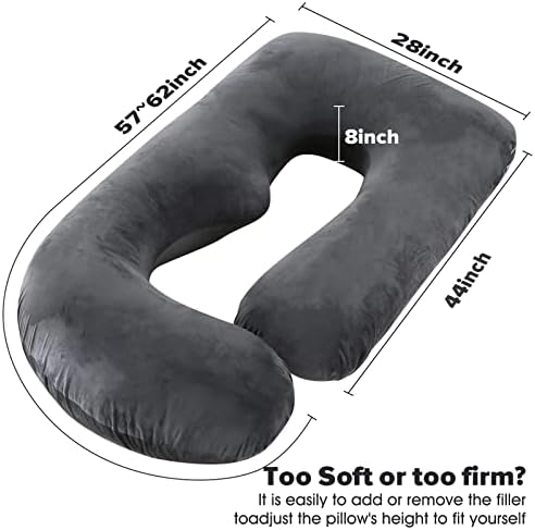 Elover U Shaped Pregnancy Pillow, Full Body Maternity Support - Image 5