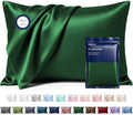 MR&HM Satin Pillowcase 2 Pack, Queen Size 20"x30", Dark Green by MRHM