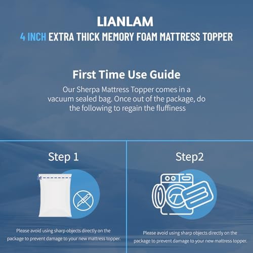 4 Inch Memory Foam Mattress Topper Queen Size - Image 7