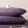 JELLYMONI 100% Washed Cotton Pillowcases, Envelope Closure 2-Pack by JELLYMONI