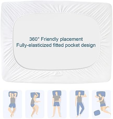 2 Pack King Mattress Protector Pad, Waterproof Cover Deep Pocket to 18" - Image 6