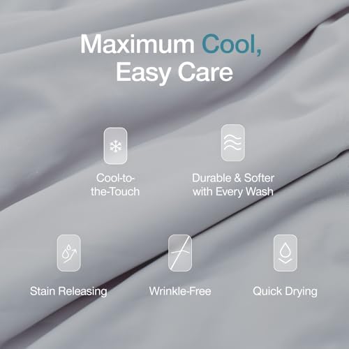 Coop Home Goods Cool+ Cut-Out Pillow Case King Size 2-Pack, Ultra-Soft & - Image 4