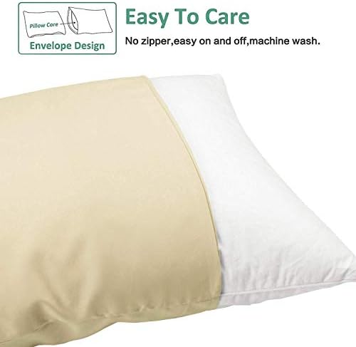 NTBAY Microfiber Queen Pillowcases, 4 Pack, 20 x 30, Light Taupe - Image 3