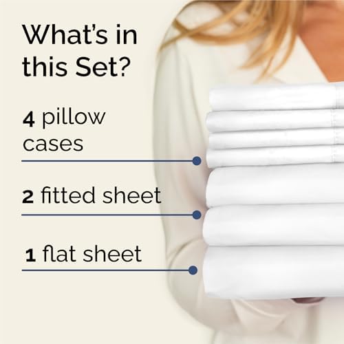 Split King 7 Piece Bed Sheet Set - Image 2
