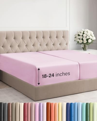 CGK Linens Extra Deep Split King Fitted Sheet Only by CGKUnlimited