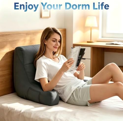 IPYNBAP Back Pillow for Bed Sitting up, Reading Pillow, 18 Inch - Image 3