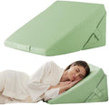 Bedluxe Wedge Pillow for Sleeping, Adjustable 9&12 Inch Foldable Bed Wedge by Bedluxe
