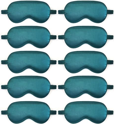 10 Pack Sleep Mask, Silk Eye Mask, by QISEQIRO
