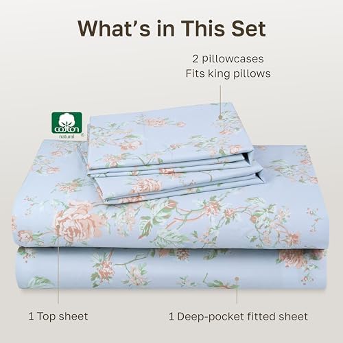 California Design Den Soft 100% Cotton Sateen Cal King Sheets - Image 4
