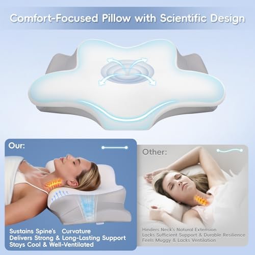 Cervical Neck Pillow, Memory Foam Pillows - Image 2