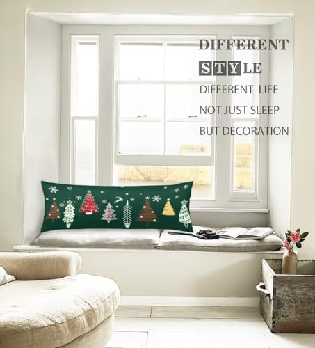 Christmas Forest Green Tree Pillow Cover - Image 4