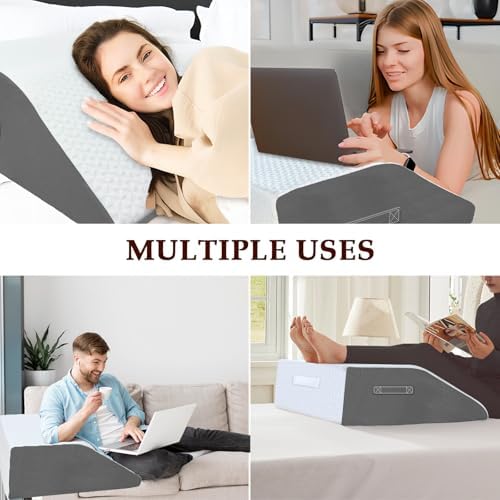 10" Leg Elevation Pillow, Memory Foam Wedge Pillow - Image 6