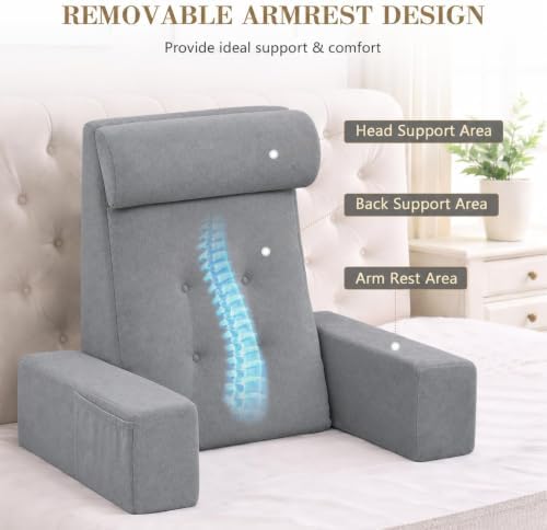 Reading Pillow for Sitting Up in Bed Backrest Pillow - Image 4