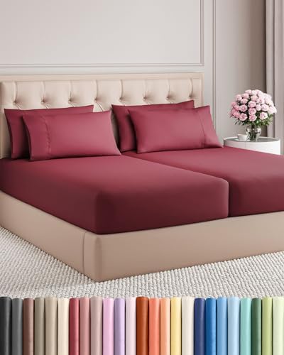 Split King 7 Piece Bed Sheet Set by CGKUnlimited