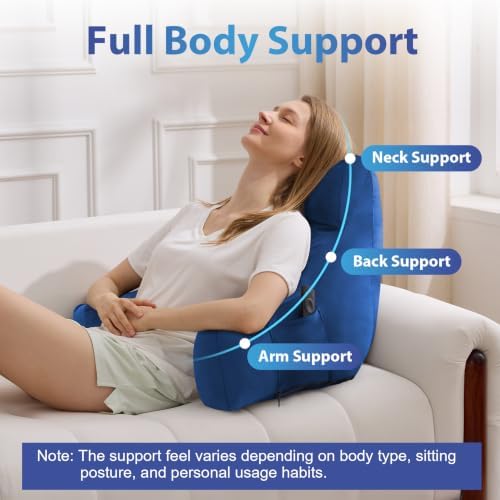 IPYNBAP Back Pillow for Bed Sitting up, Reading Pillow, 20 Inch - Image 5
