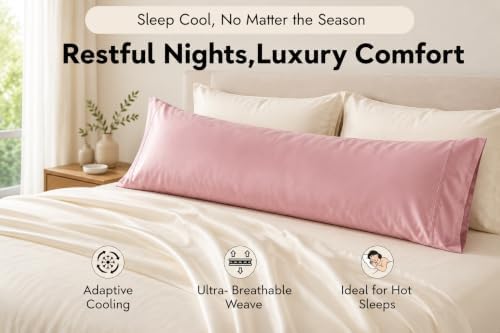 Cotton Metrics Body Pillowcase 20x60 – 100% Tencel Lyocell Eucalyptus Cooling - Image 3
