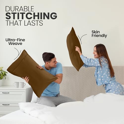 Pillow Covers Queen Size Set of 4, Soft and Comfy Pillow Cases - Image 4