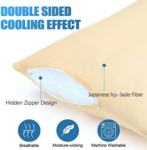 Cooling Pillow Covers Only, King Size Set of 2 - Image 2
