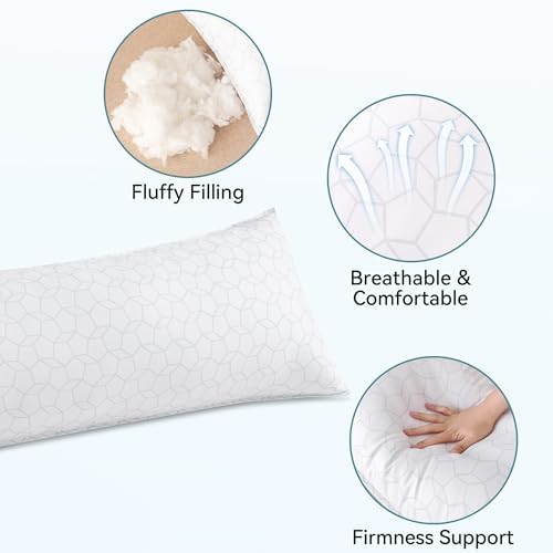 Oubonun Full Body Pillow for Side Sleeper, Soft Long Bed Pillow for Adults - Image 3