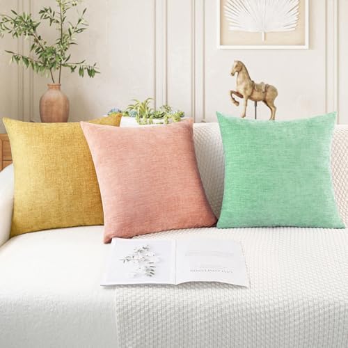 CaliTime Decorative Couch Throw Pillow Covers 18 X 18 Inches Grey Green - Image 5