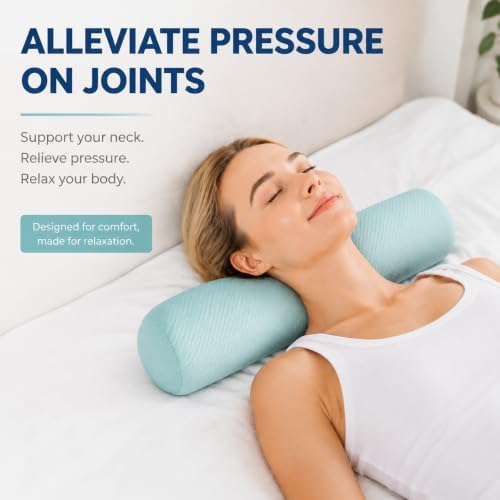 Neck Roll Pillow, Cervical Neck Pillow Bolster Pillow - Image 5