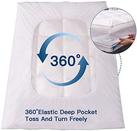 ELEMUSE Twin XL Down Feather Mattress Topper - Image 4