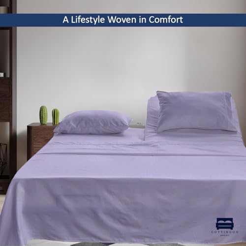4 Piece Flex Head King Sheet Set 34" Top, 100% Egyptian Cotton - Image 4