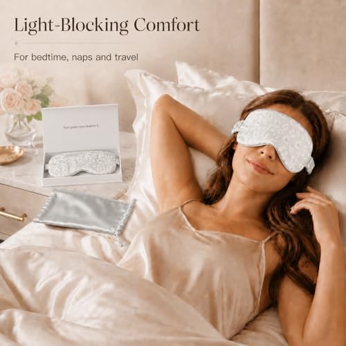 Silk Sleep Mask Light Blocking Luxury 100% Mulberry 22mm Silk Eye Mask Eye - Image 6
