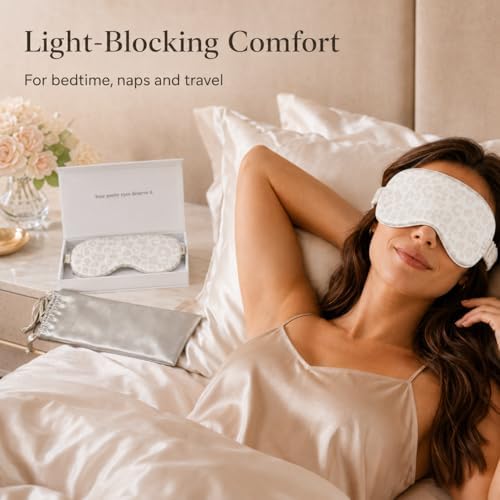 Silk Sleep Mask Light Blocking Luxury 100% Mulberry 22mm Silk Eye Mask Eye - Image 6