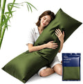 MR&HM Body Pillow Pillowcase 1pc, Soft & Breathable, Olive Green by MRHM