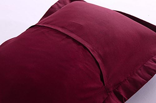MarCielo 2-Piece Embroidered Pillow Shams, Decorative Microfiber Pillow Covers - Image 5