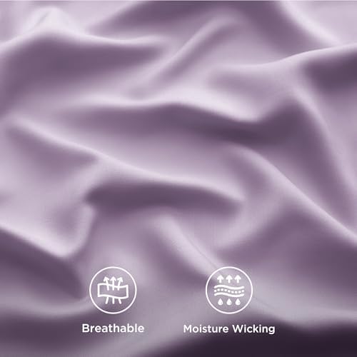 Bedsure PureWoven 100% Rayon Derived from Bamboo, Twin Bed Sheets, 3 Pieces - Image 4