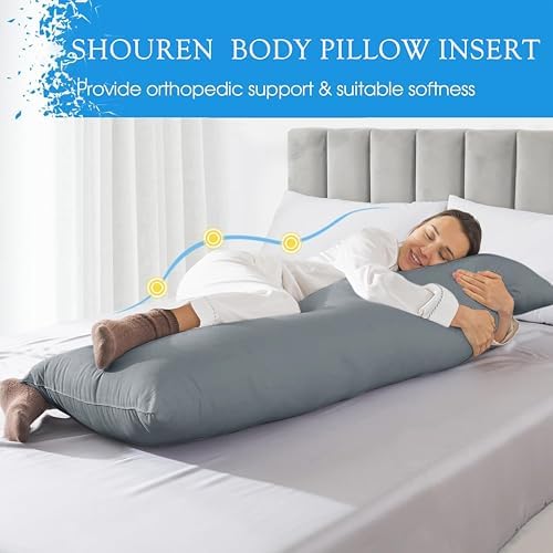 SHOUREN Large Body Pillow, Long Bed Pillow - Image 4
