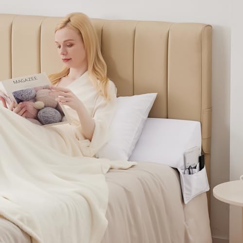 MEGCXIT Queen Bed Wedge Pillow for Headboard - Image 6