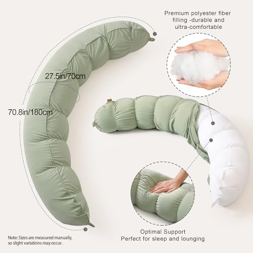 Peallow – Long Round Body Pillow - Image 3