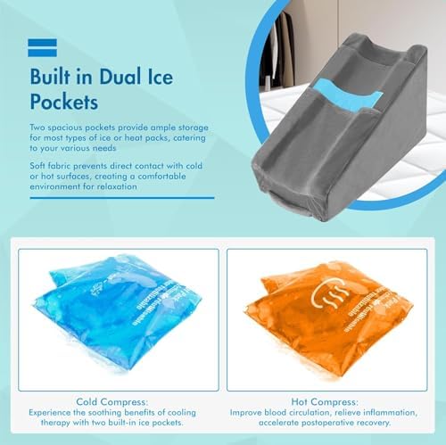 Arm Elevation Pillow with 2 Pockets, Arm Wedge Elevation Pillow Excellent - Image 4
