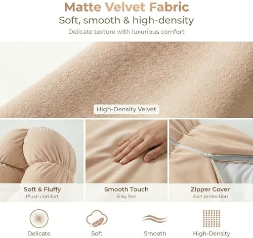 Pat. Pend. Small Body Pillow for Adults, 39 Inch - Image 3