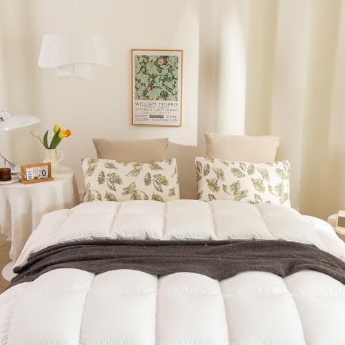 ECOCOTT 2 Pack Pillowcase King Size, Leaf Pattern Pillow Cases Set - Image 6