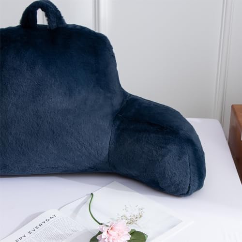 A Nice Night Navy Reading Pillow, 18.5" Bed Wedge Pillows - Image 6