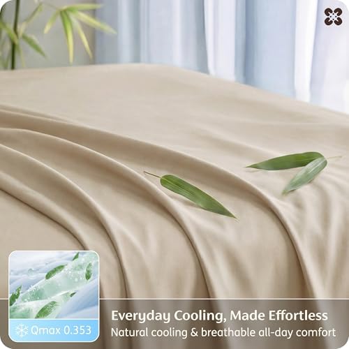 Bedsure PureWoven 100% Rayon Derived from Bamboo, King Size Sheets Set - Image 4