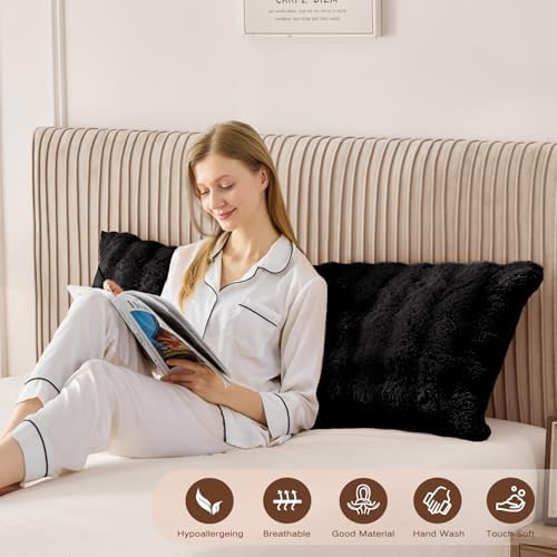 YZ HOME Faux Fur Fluffy Body Pillow by YZHOME