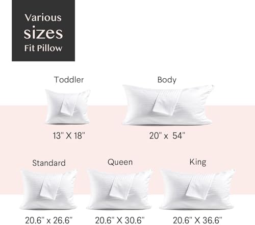 FAUNNA 600TC 100% Cotton Pillow Protectors, Standard Size, 4 Pack - Image 6