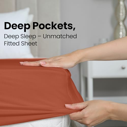 King Fitted Sheet, Ultra Soft Fits Up to 15 Inch Deep Pocket - Image 4