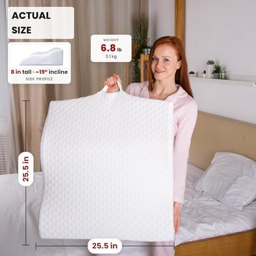 Aeris Wedge Pillow for Sleeping, Acid Reflux, and Snoring - Image 2