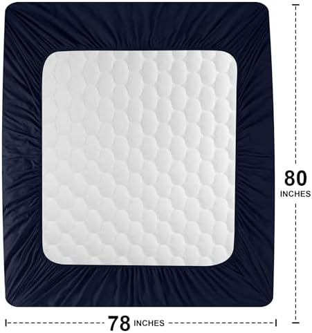 Waterproof King Mattress Protector, Mattress Pad fits Upto 16" Deep Pocket - Image 4